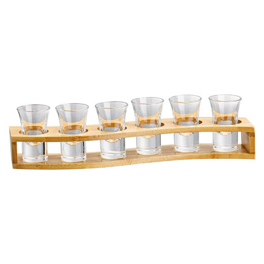 Jie Yi Cocktail Shot Cup Set Bullet Cup Small Wine Cup One-shot Tequila Small Cup 30ml Wine Glass White Wine Glass 6 Pack 30ml Bullet Cup - Base Not Included