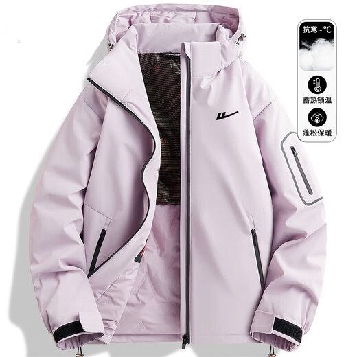 Pull-back cotton jacket, men's assault cotton jacket, men's long-sleeved windproof warm jacket, winter thickened jacket, cotton-padded jacket, loose top, black XL (recommended 115-135 Jin Jin equals 0.5 kg)