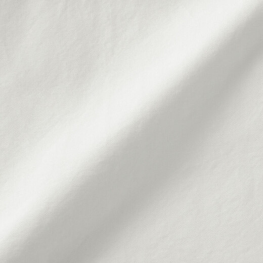 MUJI Women's Cotton Washed Oxford Button Collar Long Sleeve Shirt White M