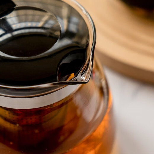 Special teapot for tea handle machine, high temperature resistant glass insulation, household tea water separation teapot, large capacity tea set, 1600ml flower teapot, suitable for tea bar machine insulation