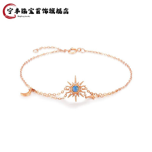 Ningfeng Jewelry 18K Gold Opal Diamond 3D Electroformed Bracelet Brilliant Mystery Sparkling Beautiful Bracelet as a Birthday Gift for My Girlfriend