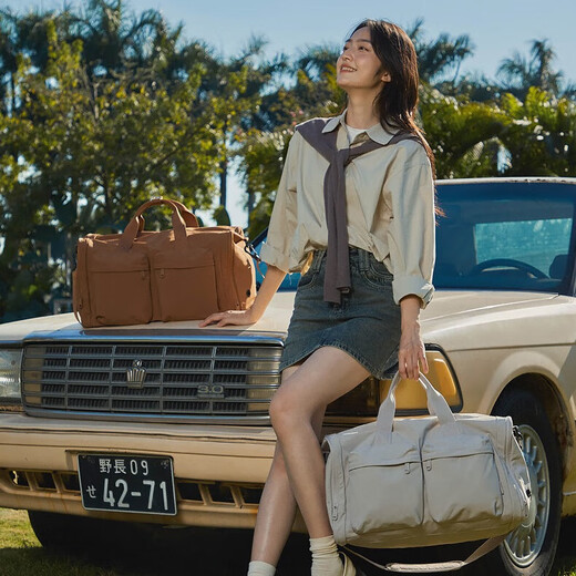 Aji foldable travel bag women's large-capacity messenger bag luggage bag men's fitness bag storage bag boarding lightweight handbag