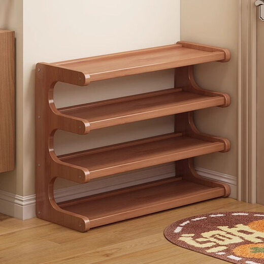 Nifeng door shoe rack household multi-layer simple small shoe storage rack integrated wall vertical shoe cabinet multi-layer slipper rack 4 layers 50cm reinforced extra thick about 9 pairs of shoes