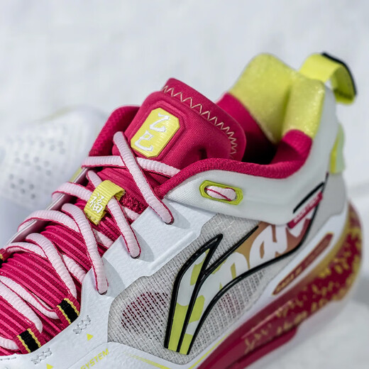 Li-NING (LI-NING) ground-mounted flying 3PRO badminton shoes 2025 new professional competition training carbon plate shock-absorbing anti-slip sports shoes AYAV001-5 standard white/light lemon yellow Year of the Snake limited edition 42 (265mm) 9