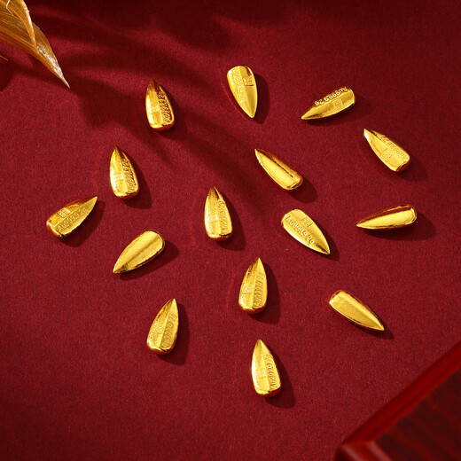 Real time gold pure gold 9999 gold water shell gold gold beans gold ingots for holiday gifts investment collection financial management gold beans 1g with certificate