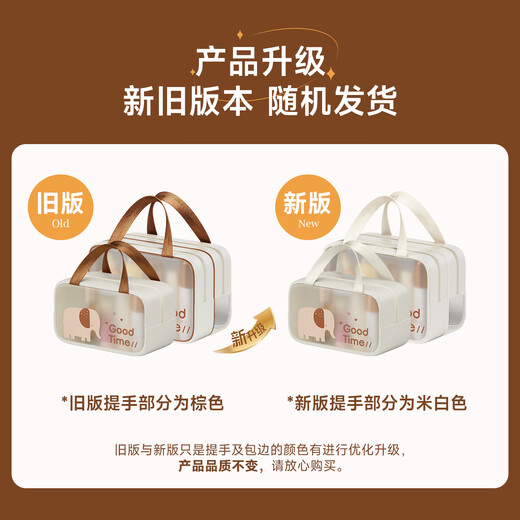 Baicaoyuan toiletry storage bag large capacity cosmetic bag portable waterproof storage bag business trip toiletry bag single layer medium size