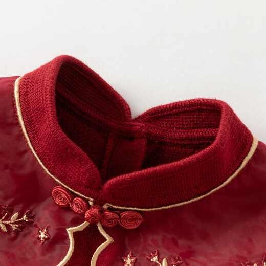 David Bella children's dress girls Chinese style mesh plus velvet skirt women's autumn and winter skirt