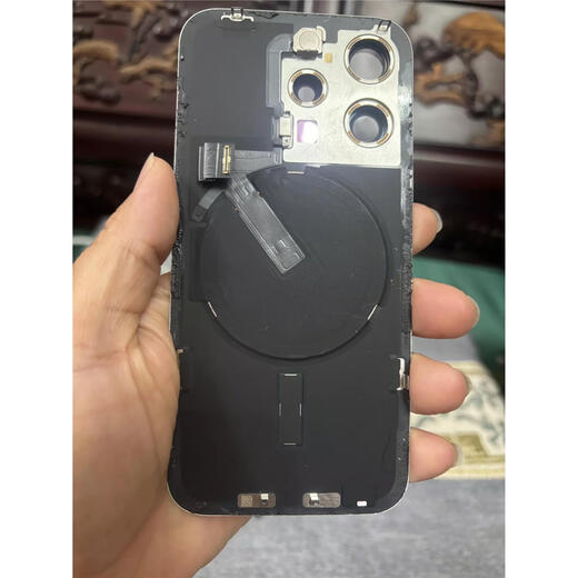 I Apple 15pro original disassembled back cover glass, pure original disassembled back cover glass, original, supports identification, blue, 90% new, obvious scratches on the glass, small mirror ring