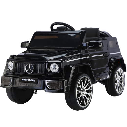 Black rice children's car electric car four-wheeled big g toy car can be driven by one person with remote control for boys and girls baby gift red 12V battery + remote control + music