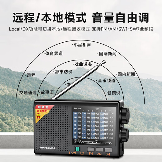 Newman L8 radio for the elderly rechargeable mini audio portable walkman full-band FM player