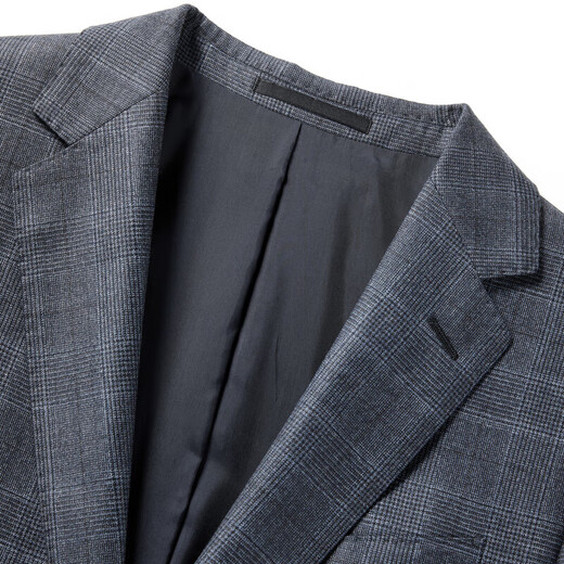 MAYORLORO PIANA pure sheep wool 150 count half wool lining blue suit men's top blue 185B (185/108A)