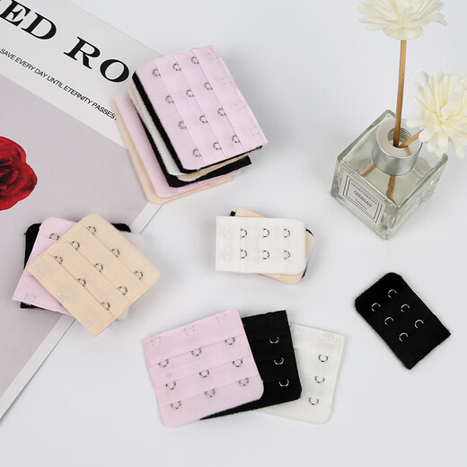 Bra extension buckle, three rows of bra extension buckle, 2, 3, 4 rows of bra extension buckle, 2 rows of bra extension buckle, 2 rows of 2/3/4 row buttons (1 piece each for skin/white/black), 9 pieces in total