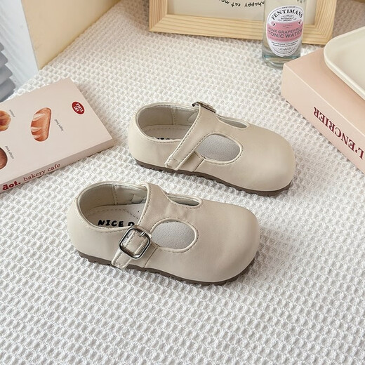 G.duck Korean style baby girl shoes 2025 spring and autumn new style small and medium-sized children's leather shoes girls princess shoes children's single shoes trendy black 21 inner length 13.5m