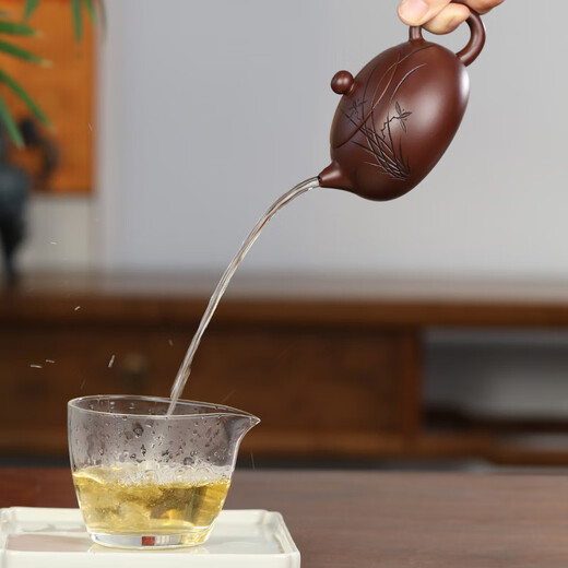 Zanghu Tianxia authentic Yixing purple clay teapot pure handmade purple clay tea set household teapot Lanyan Xishi