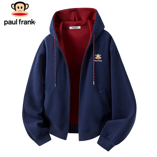 Paul Frank sweatshirt men's spring and autumn American heavy cardigan jacket men's trendy loose top men's clothing