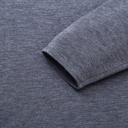 JOEONE Centro comercial mismo estilo suéter 100% lana otoño e invierno para hombre versión estándar superior interior cálida, cómoda y agradable para la piel + gris medio + AY1D50320 XL 180/100A (52)