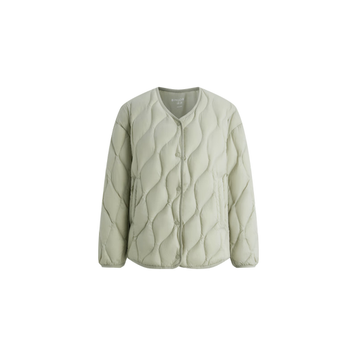 Bingjie BINJORA 25 Spring and Autumn 95 Duck Down Lightweight Down Jacket Women's Warm Round Neck Shape Jacket J5300EB33T