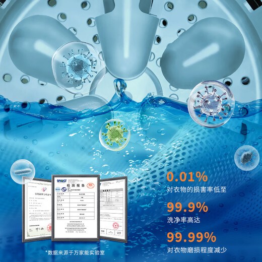 Xiaomi Baby Mini Washing Machine, Washing and Stripping Integrated Laundry Cup, Underwear, Small Fully Automatic Drainage and Washing Socks Washing Machine, Off-white, Washing and Stripping Integrated + Blue Light UV Silver Ion Dual Antibacterial