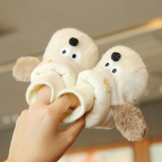 Baby winter velvet shoes 0-12 months baby anti-falling velvet thickened winter baby shoes for men and women FB-594 Pacha Dog 12