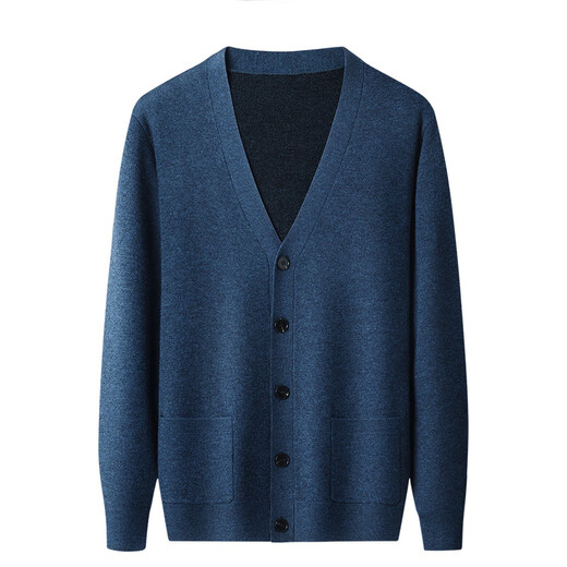 DVW International Men's Wear Brand Men's Wool V-Neck Cardigan 2025 Autumn New Pure Wool Warm Sweater Jacket High-End Camel XL 180 Suitable for 150-165 Jin Jin equals 0.5 kg