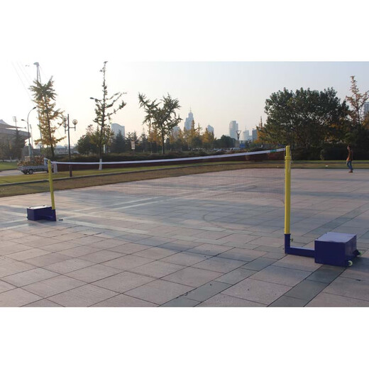 糜岚（MieLanat）移动式标准排球网架排球柱升降排球羽毛球网球三用柱