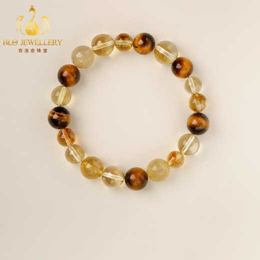 Matching Citrine Bracelet Women's Tiger Eye Stone Bracelet Beads 12mm