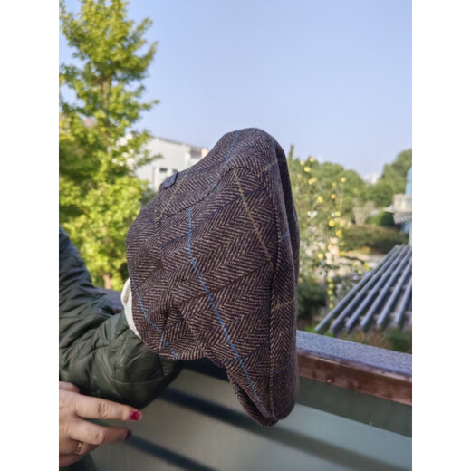 Barbourlp velvet beret woolen British retro winter hat gentleman hat official flagship authentic 066591 charcoal erring non-ear protection M (56-58c)