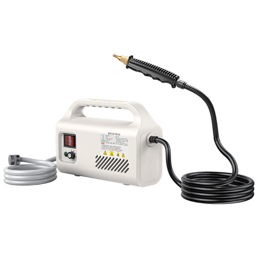 SMAYDA high temperature and high pressure steam cleaner, household kitchen range hood cleaning artifact, multi-functional commercial car washing machine, direct injection, off-white color - simple Pro version, external water source/continuous water supply