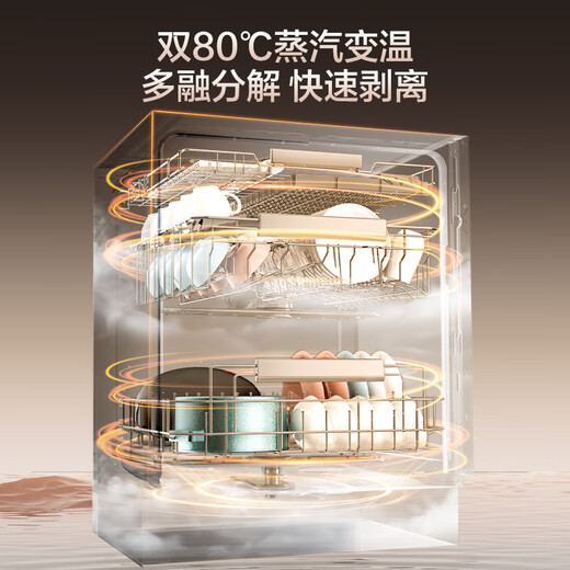 Haier W5000SPro four-wheel drive double-sided washing state subsidy 20% dishwasher embedded water elf 18 sets large capacity smart switch door EYSZW18586GHU1