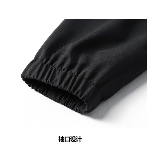 Thick velvet jacket for men 2025 autumn and winter new trendy versatile stand-up collar men's loose casual clothes black velvet style XL recommended 110-125 Jin Jin equals 0.5 kg