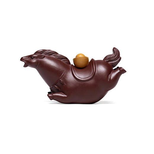 Finger Pottery Creativity Yixing Zisha Tea Pet Handmade Tea Play Tea Tray Horse to Success Tang Horse Decoration Zodiac Horse Horse to Success Horse Road to Success Tea Pet