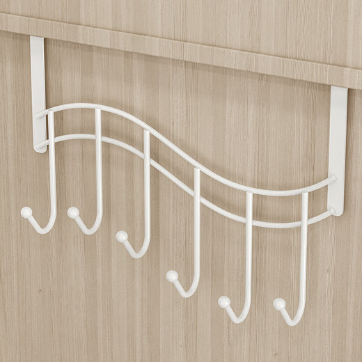 Hook behind the home door without punching holes on the door clothes rack storage rack clothes hook bedroom kitchen wall storage rack clothes hook