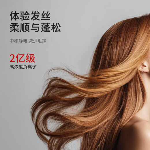 Vgo high-speed hair dryer household strong wind negative ion hair care all-season orange hotel same style student dormitory dedicated small power high power hair dryer ivory white丨1600W丨household model