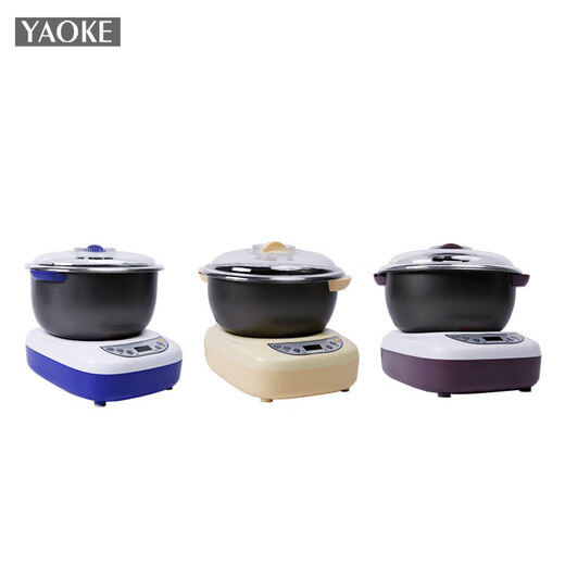Yaoke Home Dough Mixer Fully Automatic Dough Maker Kneading Machine Dough Waker Intelligent Bread Machine Charming Purple 5.5L