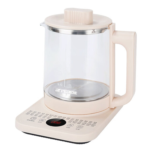 Hemisphere (PESKOE) health kettle, kettle, thermostatic kettle, health kettle, teapot, teapot, all-in-one machine, fully automatic glass insulation, small household, off-white, stainless steel inner cover 1.8L