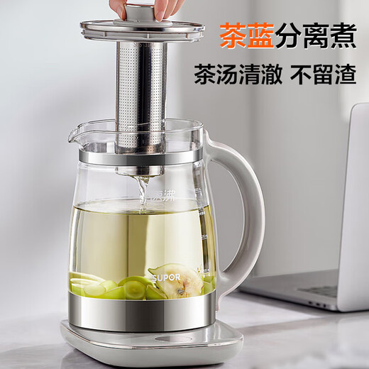 Supor health kettle 2L large capacity kettle constant temperature insulation integrated electric kettle 2000W high power electric kettle teapot stewing integrated flower teapot 316 stainless steel 2L cost-effective