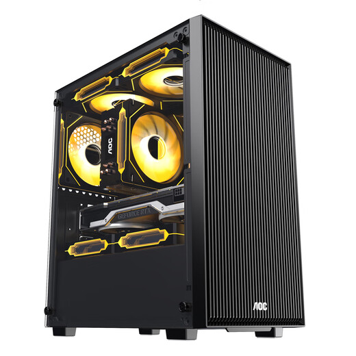 Navigator/AOC i5 9400F/11400F/RTX3060/4050 game e-sports office design chicken desktop computer host DIY assembly computer complete set of computer host set of three i5 9400F丨16G丨8G e-sports independent display