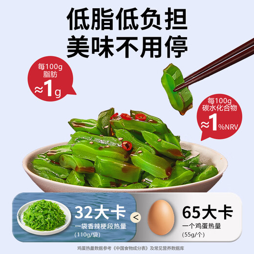 Yihai 亿海裙带菜梗香辣味110g*7袋 大连产地标认证低脂海藻沙拉海白菜