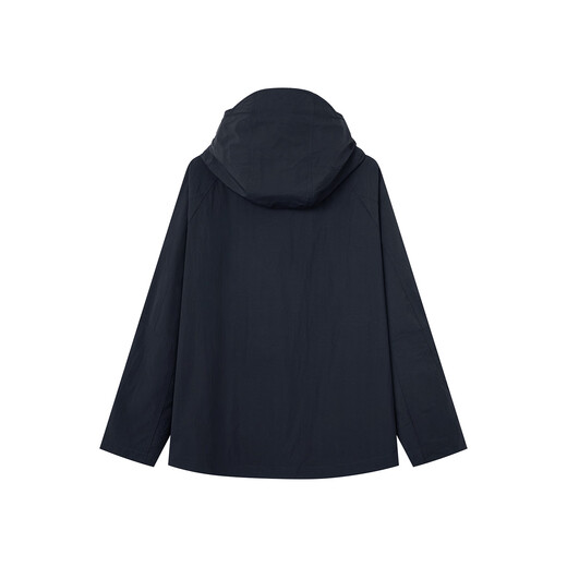 HAZZYS Men's Fall Commuting PHIZ Men's Jacket Internal and External Pockets Outdoor Casual Hooded Jacket for Men Navy Blue NV L (175/96A 48)