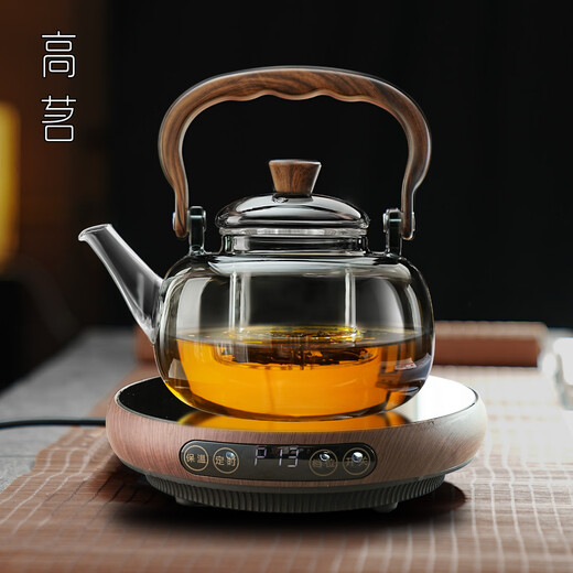 Gaoming electric ceramic stove glass teapot set household high temperature resistant tea kettle boiling tangerine peel special tea boiler tea stove special for tea drinking Moxiang pot + Kangming stove 1000ml
