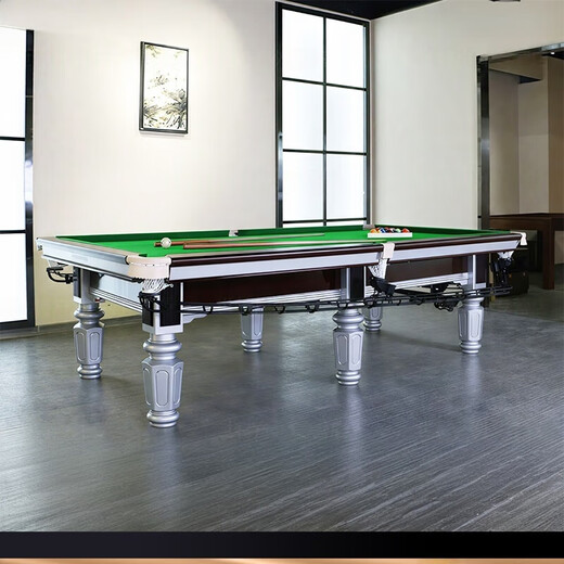 Bocaccio style gold leg silver leg billiard table standard steel warehouse Chinese style black eight billiard hall home adult high-end billiard table 9 feet top configuration - Qiao style * 1.2L steel warehouse - competition level
