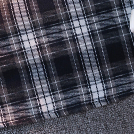 真维斯户外运动王一博代言长袖衬衫男士春秋百搭宽松格子衬衣休闲外套 黄色 L