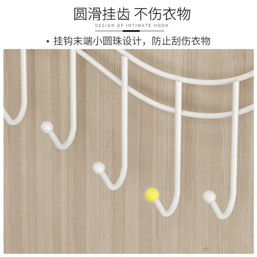 Hook behind the home door without punching holes on the door clothes rack storage rack clothes hook bedroom kitchen wall storage rack clothes hook