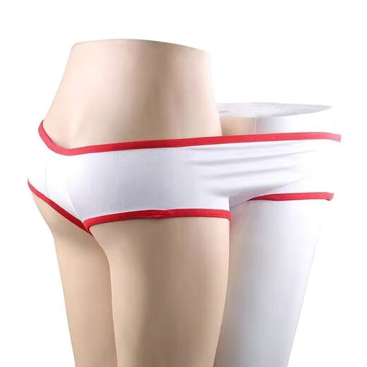 Half-size pair of sexy underwear for men and women, flirting underwear, one-piece, shared T-panties for couples, hot couples, one size fits all, up to 290 Jin, Jin is equal to 0.5 kg