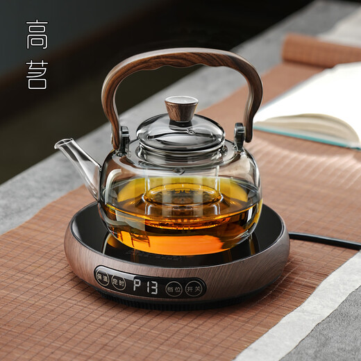 Gaoming electric ceramic stove glass teapot set household high temperature resistant tea kettle boiling tangerine peel special tea boiler tea stove special for tea drinking Moxiang pot + Kangming stove 1000ml