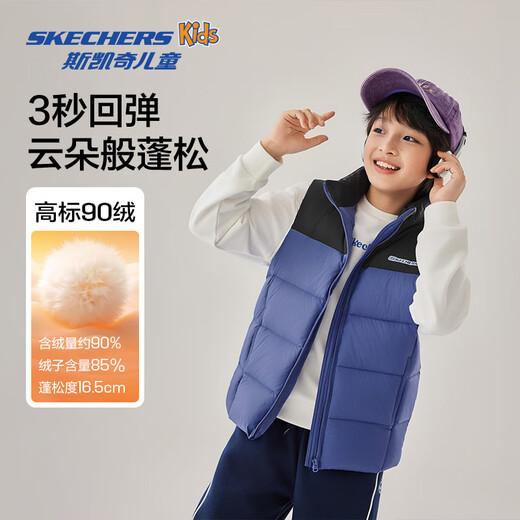 Skechers autumn and winter new style men's and women's duck down jacket jacket down vest L425K029