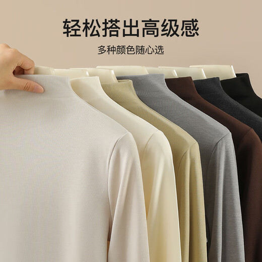 Catman DeRong Wool Turtleneck Bottoming Shirt Women's Autumn and Winter Warm Knitted Sweater Long Sleeve T-shirt Top