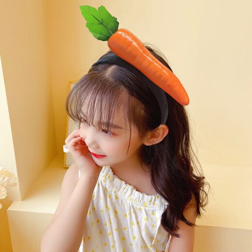 Creative personality, funny fruit and vegetable headbands, radish and pepper, funny headbands, hair accessories, hairpins, live broadcast hairpins, banana hairbands