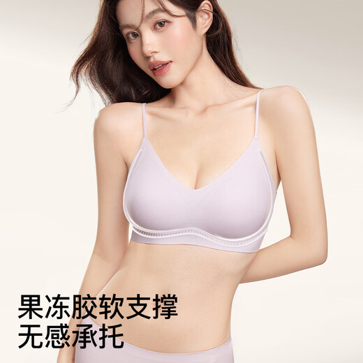 SecretWorld (SecretWorld) Liquid Foundation Bra for Women Small Breast Gathering, Comfortable, Seamless Wireless Wire-Reduced Secondary Breast Reduction, 2025 New Anti-sagging Bra, Same Style as Zhao Jinmai, Invisible Skin, Vest Style, M, Prioritize Size Card Size, Take Larger Size