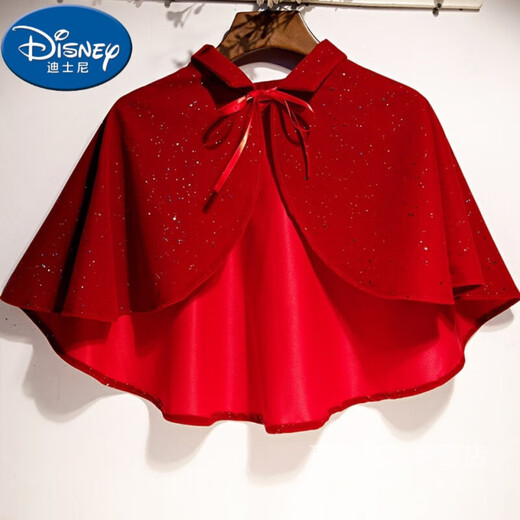 Disney's new children's shawl performance with skirt, short coat, blouse, student waistcoat, sun protection, girl, 8 to 12 years old, one size fits all, burgundy